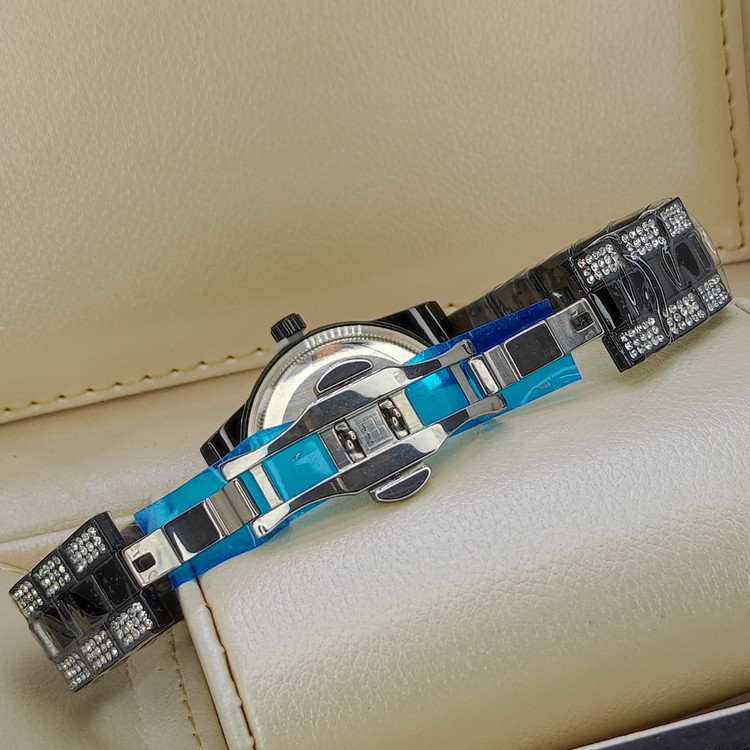 ساعت فول نگین کاری رولکس دیت جاست کیفیت عالی طرح لوکس سرامیک تقویم دار ROLEX DATE JUST