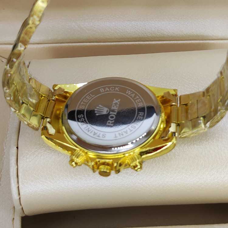 ساعت زنانه رولکس دور نگین طلایی مجلسی شیک ROLEX