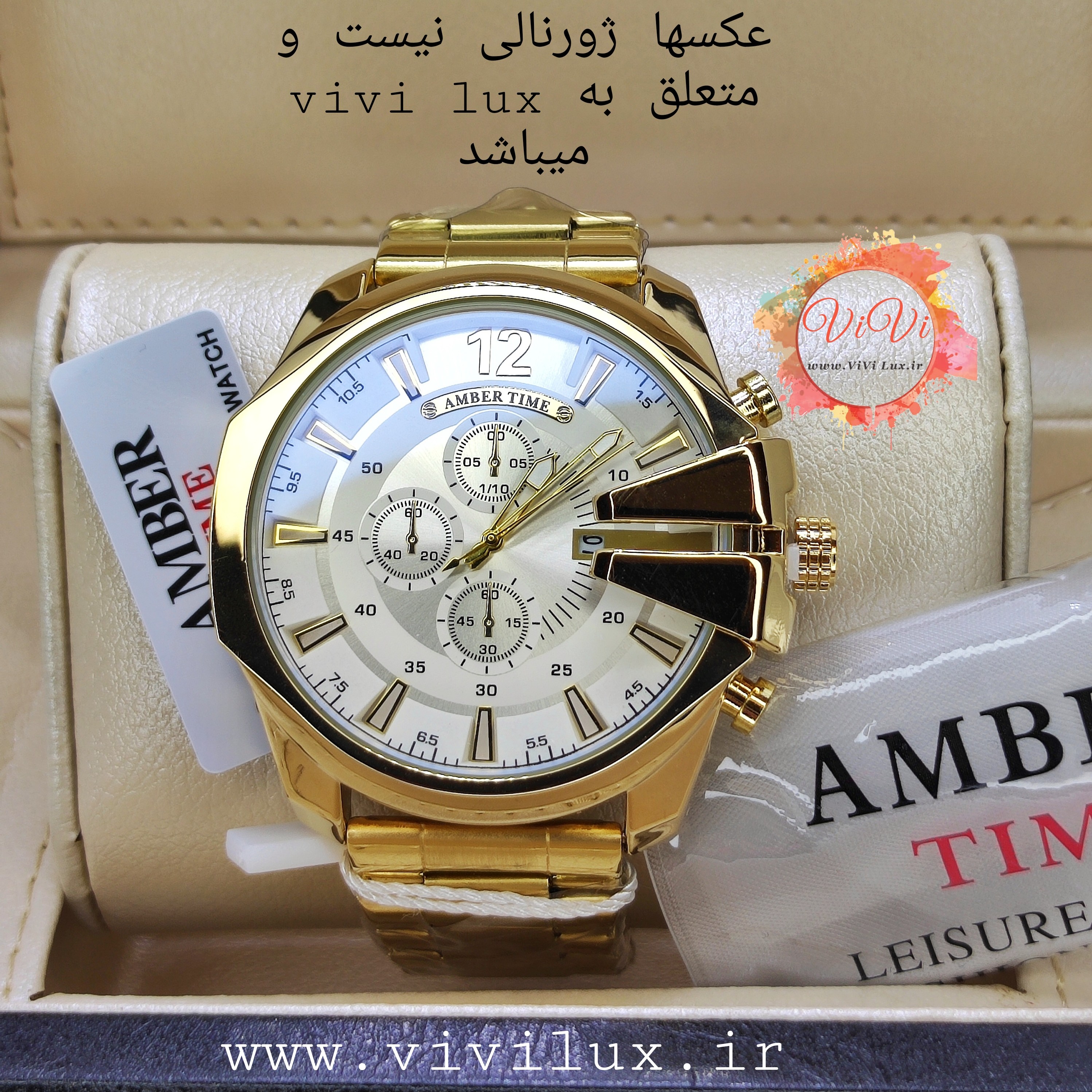 ساعت اورجینال شاخ دار AMBER TIME طرح دیزل شاخدار کیفیت عالی DIESEL