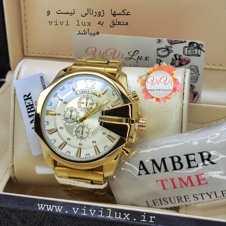 ساعت اورجینال شاخ دار AMBER TIME طرح دیزل شاخدار کیفیت عالی DIESEL