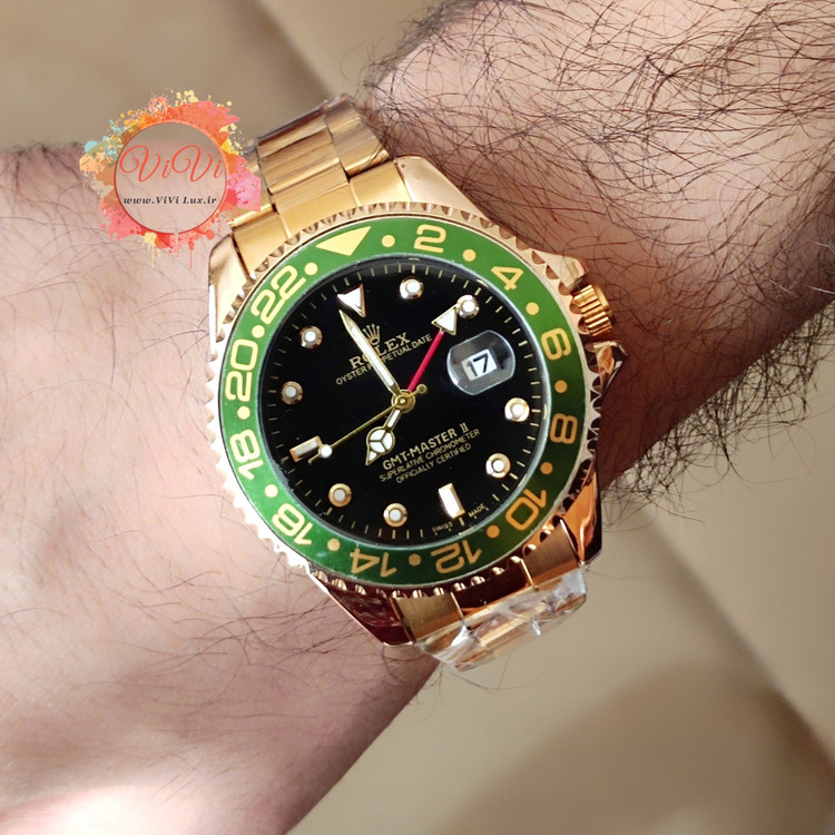 ساعت مردانه رولکس زه چرخان ساب مارینر gmt بالاترین کیفیت قفل تاج دار Rolex Submariner gmt