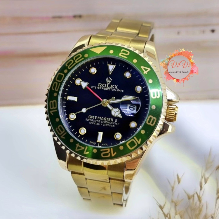 ساعت مردانه رولکس زه چرخان ساب مارینر gmt بالاترین کیفیت قفل تاج دار Rolex Submariner gmt