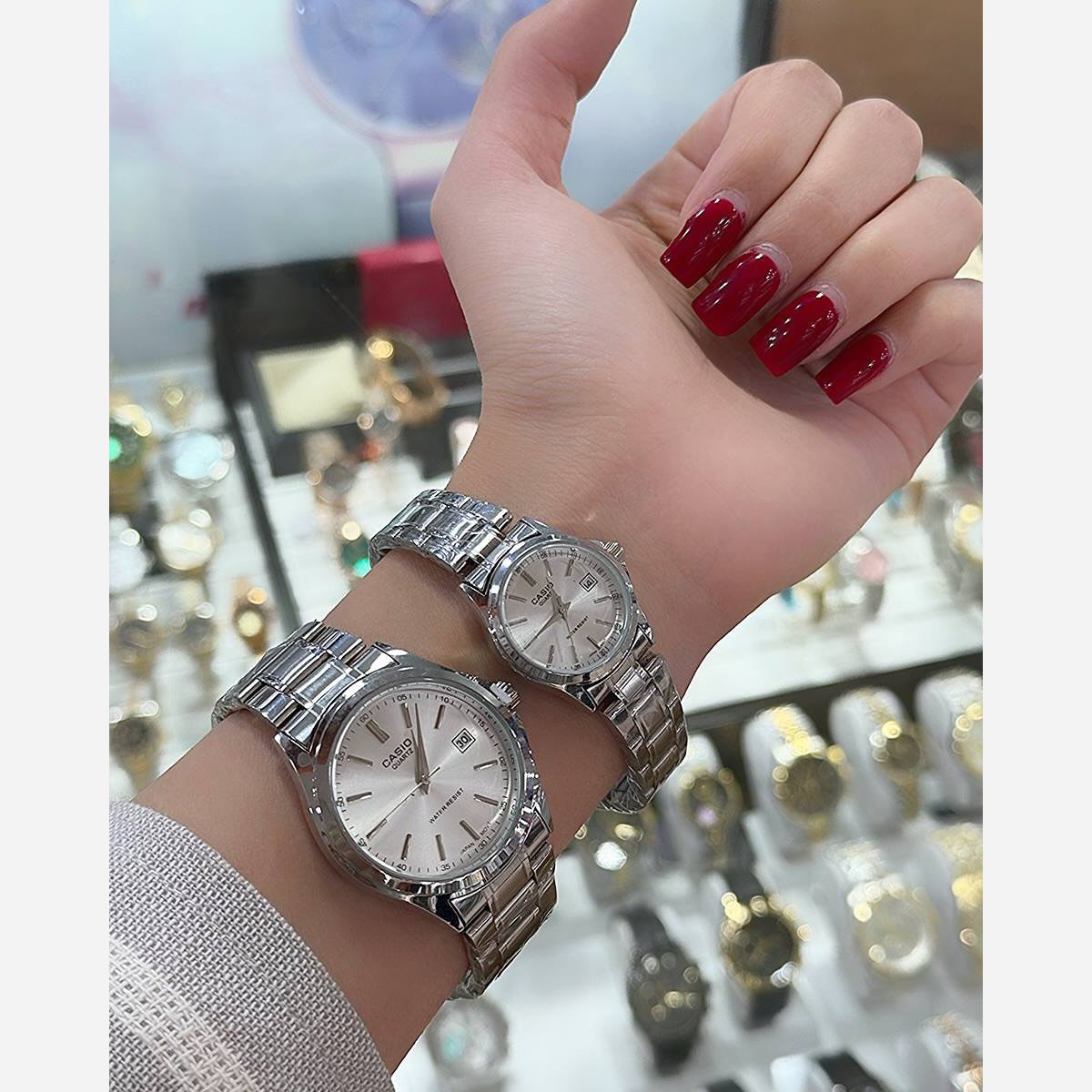 ساعت کاسیو  زنانه و مردانه سفید