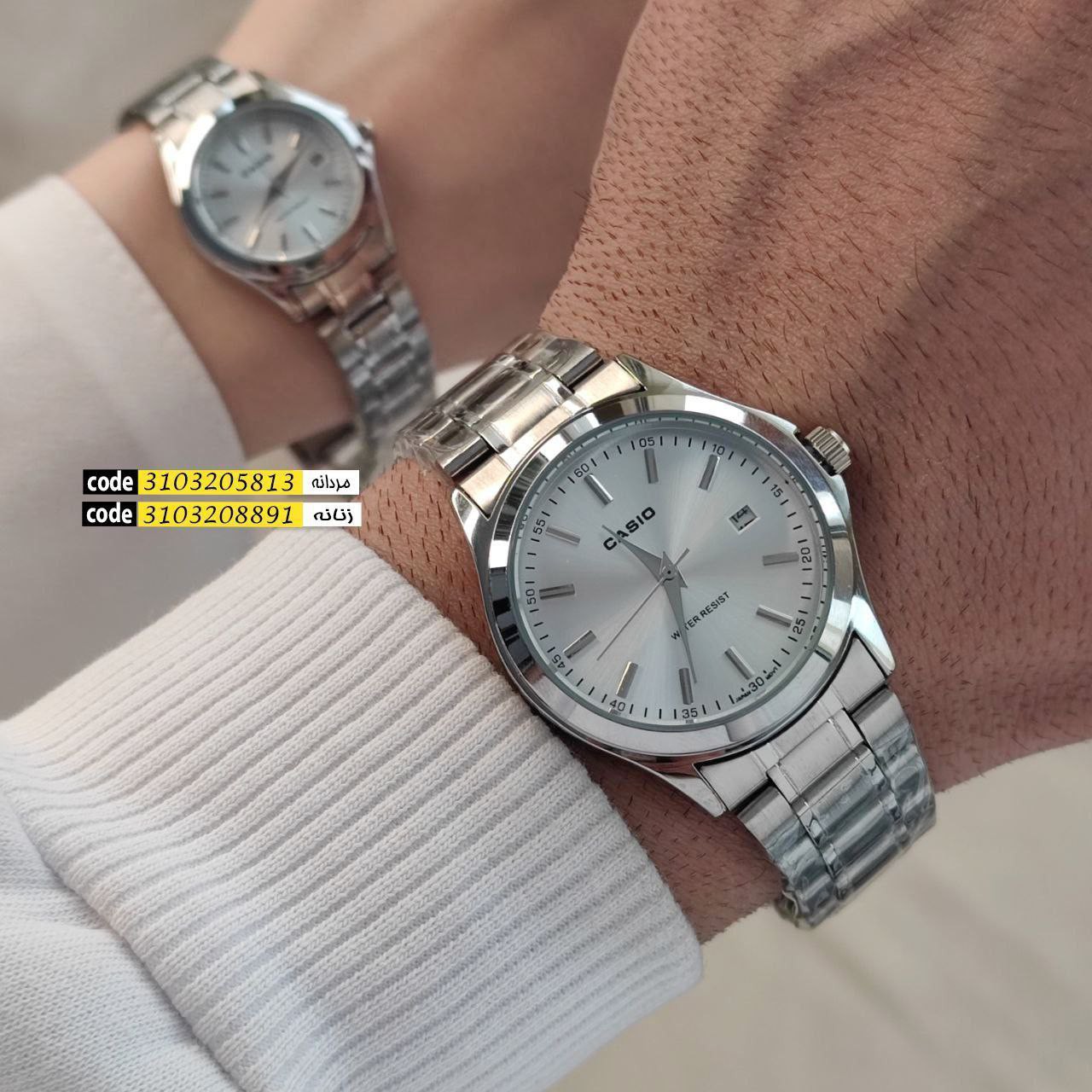 کاسیو مردانه نقره ای