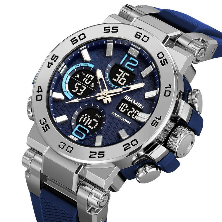 ساعت مچی عقربهای کوارتز مردانه اسکمی مدل 2499-blu