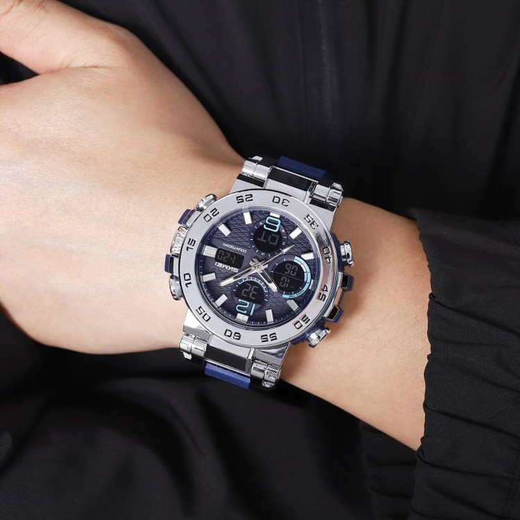 ساعت مچی عقربهای کوارتز مردانه اسکمی مدل 2499-blu