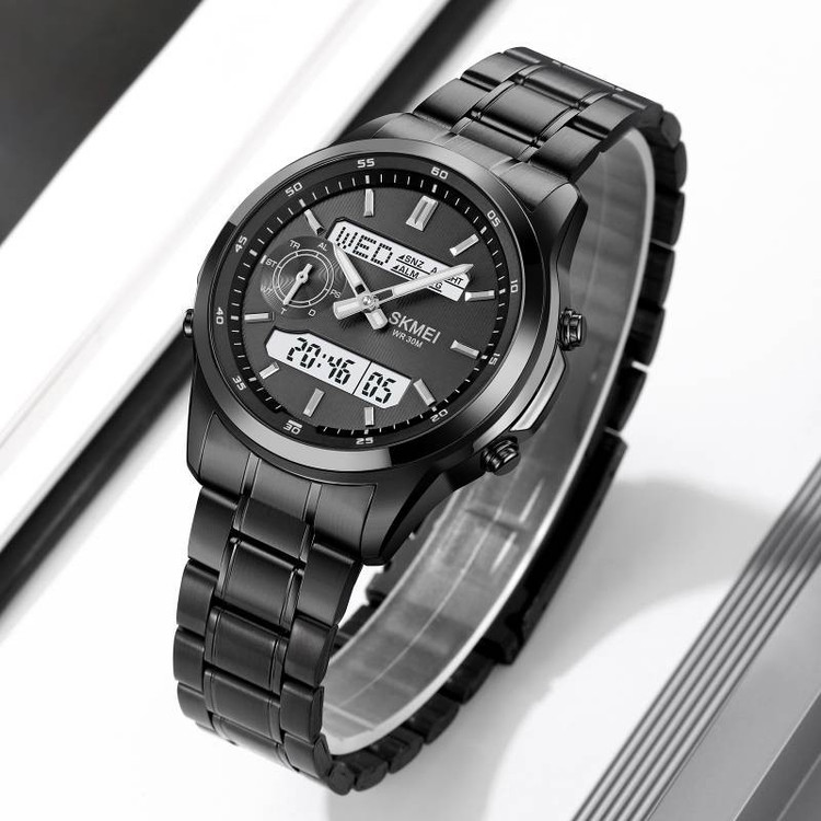 ساعت مچی عقربهای کوارتز مردانه اسکمی مدل 2284-blk