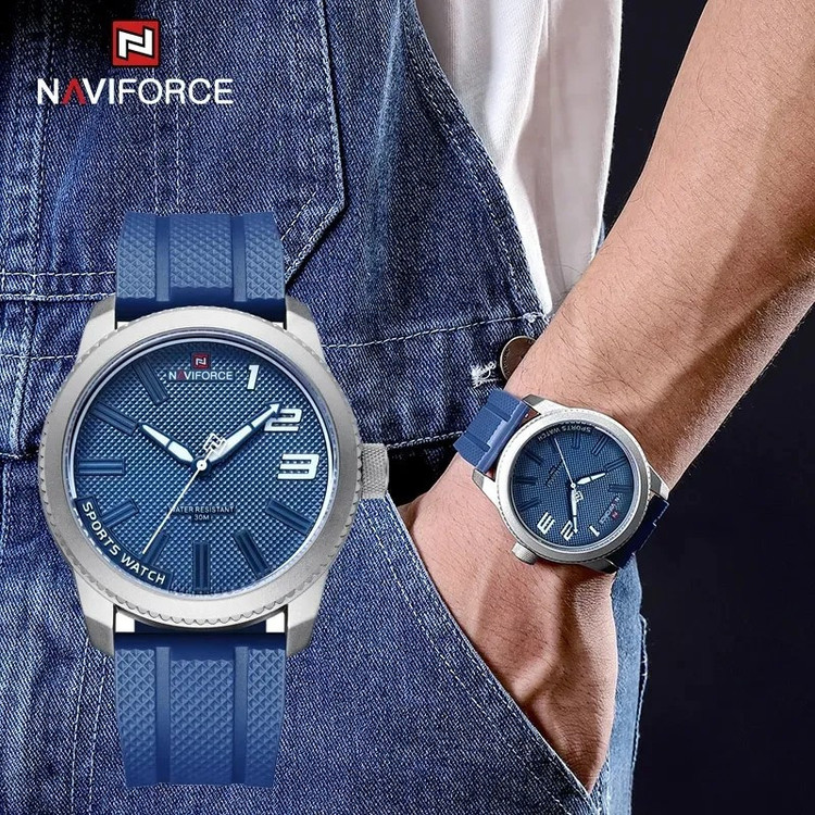 ساعت مچی عقربهای مردانه نیوی فورس مدل NF9202SWBE
