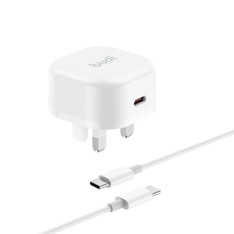 شارژر دیواری 20 وات بودی مدل AC361UTTWS به همراه کابل تبدیل USB-C