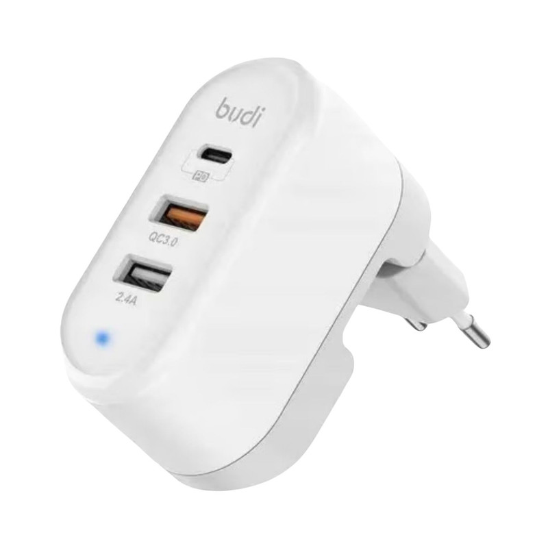 شارژر دیواری 30 وات سه پورت بودی مدل AC315TEW