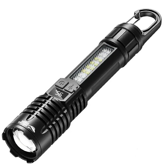 چراغ قوه دستی اسمایلینگ شارک مدل شارژی کد SD-5244 با نور چند رنگ