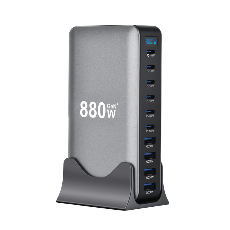 شارژر رومیزی 880 وات 10 پورت مدل YMX-880W