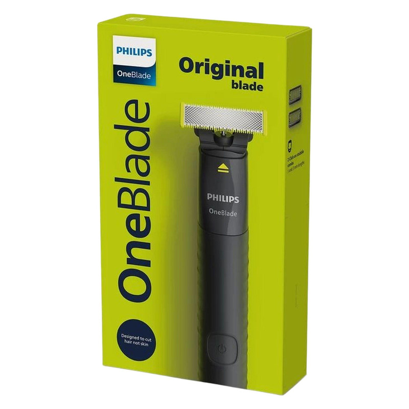 ماشین اصلاح موی صورت فیلیپس مدل QP1424.10 شارژی با تکنولوژی OneBlade، ضدآب، قابل استفاده خشک و مرطوب، تیغه استیل ضد زنگ، اصلاح صفر زن، دارای دو شانه 1 و 3 میلی‌متری، شارژ USB با 30 دقیقه استفاده مداوم