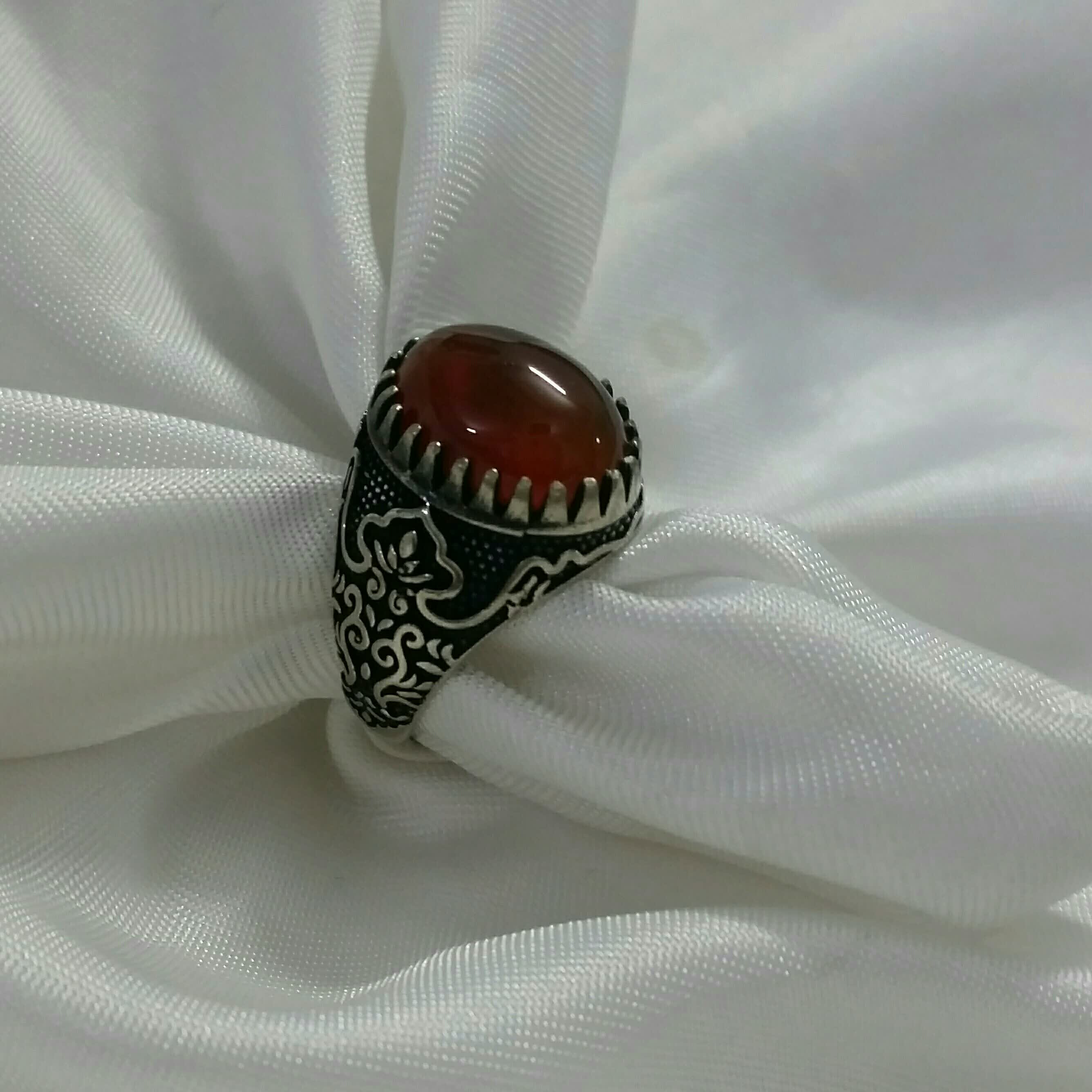 انگشتر مردانه طرح نقره 3