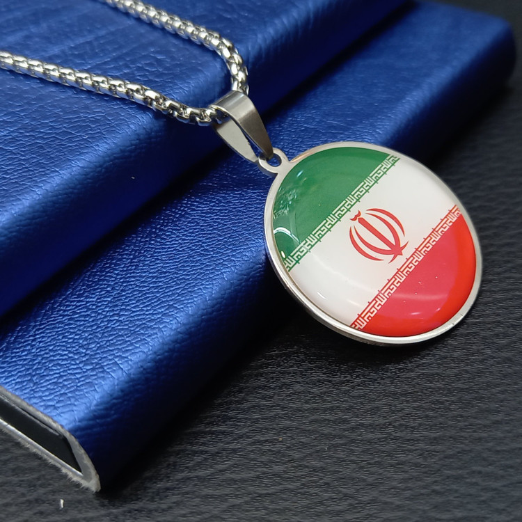 گردنبند پرچم ایران،گردنبند ایران،گردنبند کشور ایران