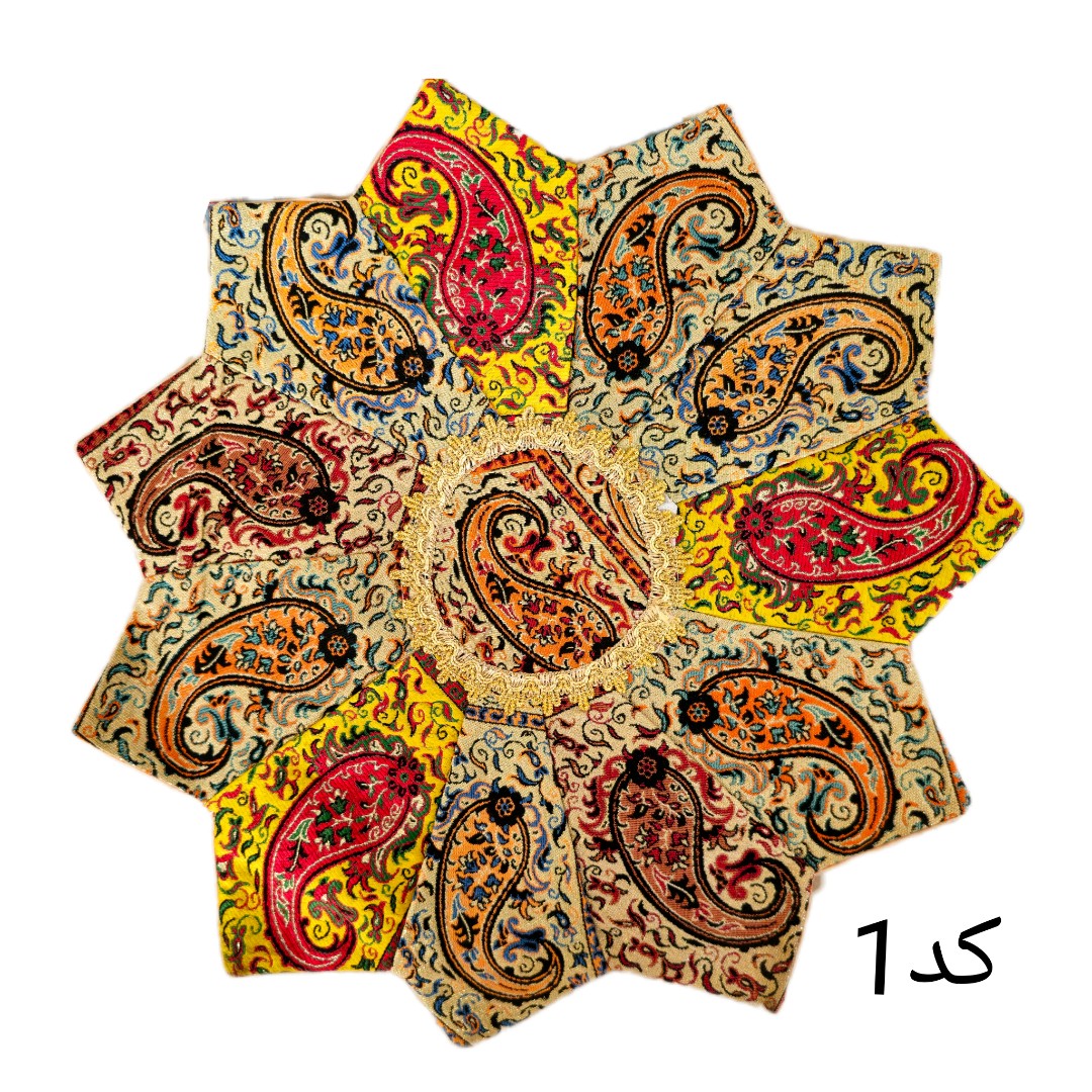 رومیزی ترمه مدل چهل تکه