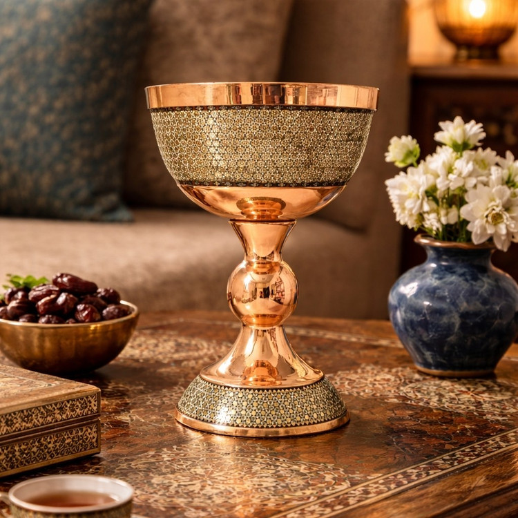 سنگاب مس و خاتم سایز 5