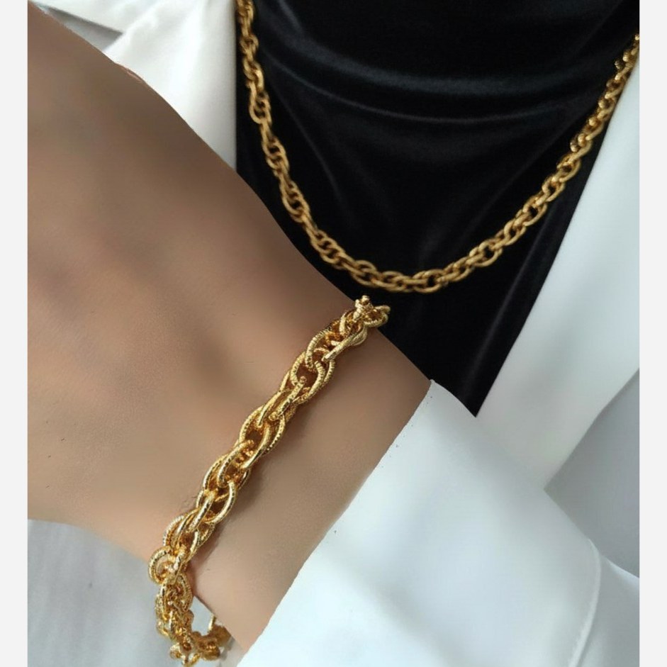 سرویس زنانه طرح طنابی رنگ ثابت با کیفیت بالا کد zmh (پس کرایه)