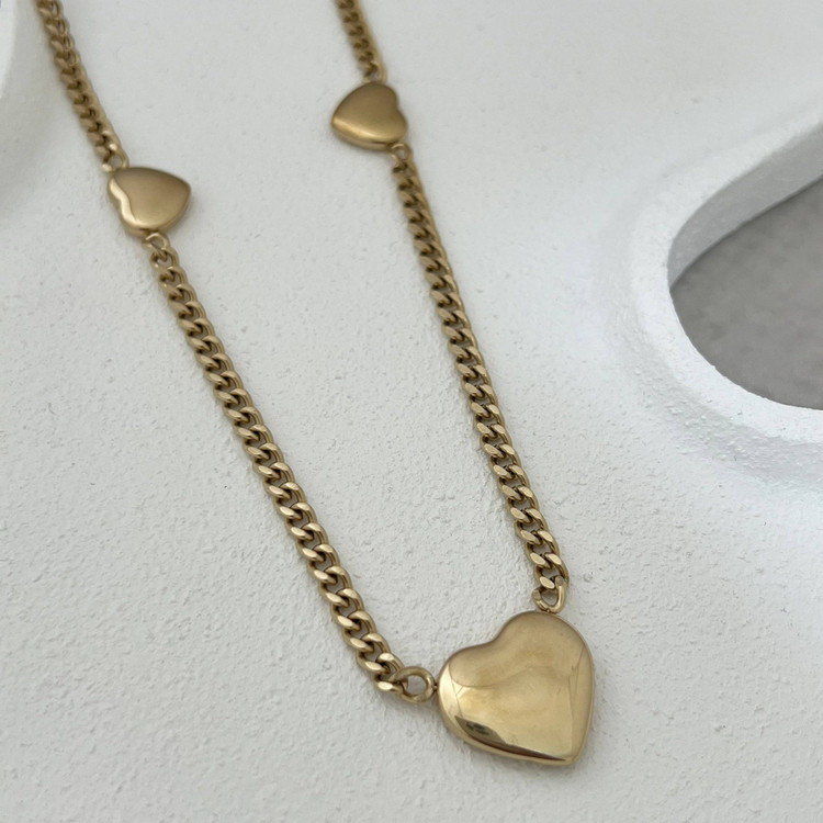 گردنبند کارتیر Cartier با پلاک قلب رنگ کاملا ثابت کد ztj (پس کرایه)