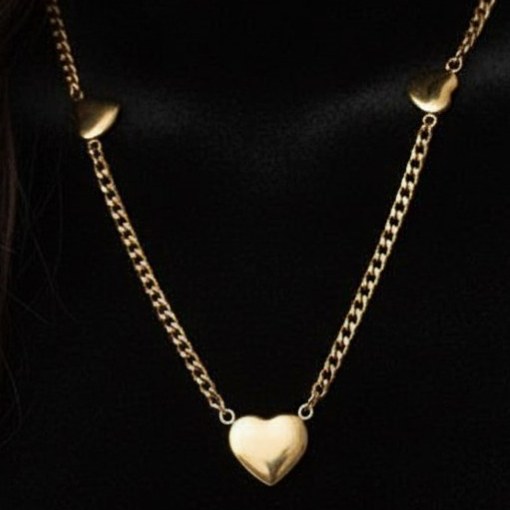 گردنبند کارتیر Cartier با پلاک قلب رنگ کاملا ثابت کد ztj (پس کرایه)