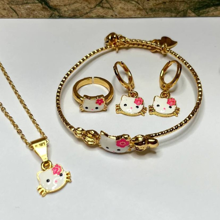 سرویس کامل بچگانه در طرح های متنوع کیتی ، ملودی ، کرومی ، یونیکورن رنگ کاملا ثابت کد zsm (پس کرایه)