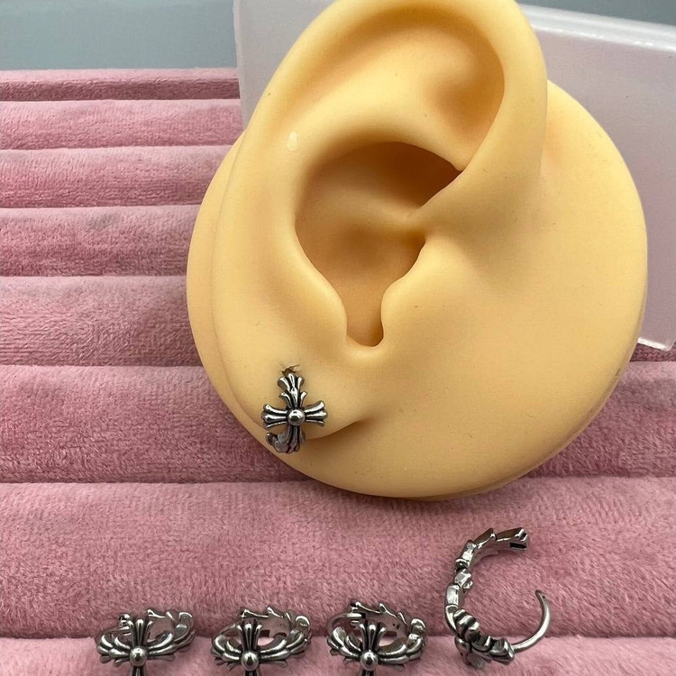 گوشواره استیل زنانه طرح اسپرت حلقه ای تنوع طرح رنگ ثابت و ضد حساسیت کد sf (پس کرایه)