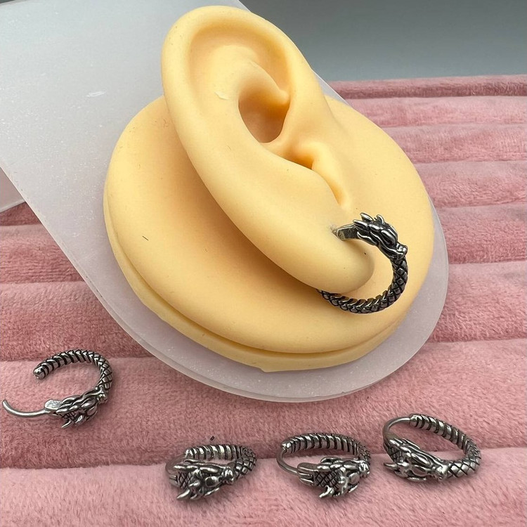 گوشواره استیل زنانه طرح اسپرت حلقه ای تنوع طرح رنگ ثابت و ضد حساسیت کد sf (پس کرایه)