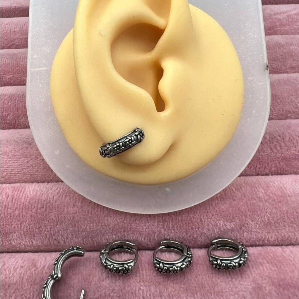 گوشواره استیل زنانه طرح حلقه ای اسپرت تنوع طرح رنگ ثابت و ضد حساسیت کد sf (پس کرایه)