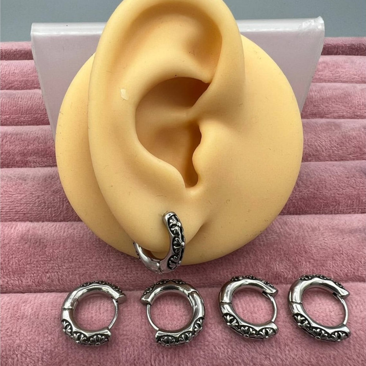 گوشواره استیل زنانه طرح حلقه ای اسپرت تنوع طرح رنگ ثابت و ضد حساسیت کد sf (پس کرایه)
