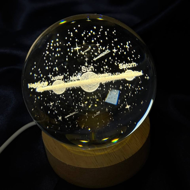 دکوری گوی کریستالی Led ال ای دی دار طرح قاصدک تنوع طرح کد sm (پس کرایه)