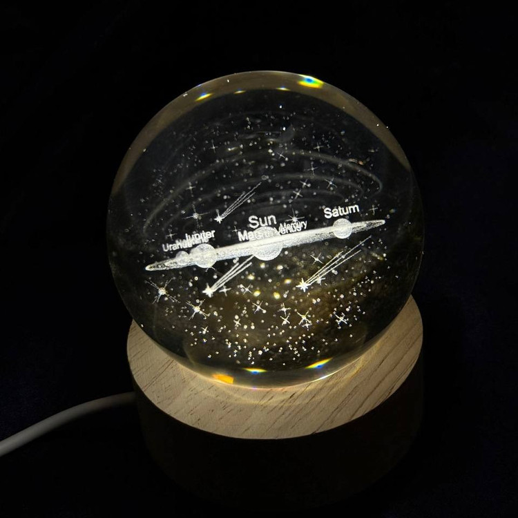 دکوری گوی کریستالی Led ال ای دی دار طرح فرشته تنوع طرح و رنگ کد sm (پس کرایه)