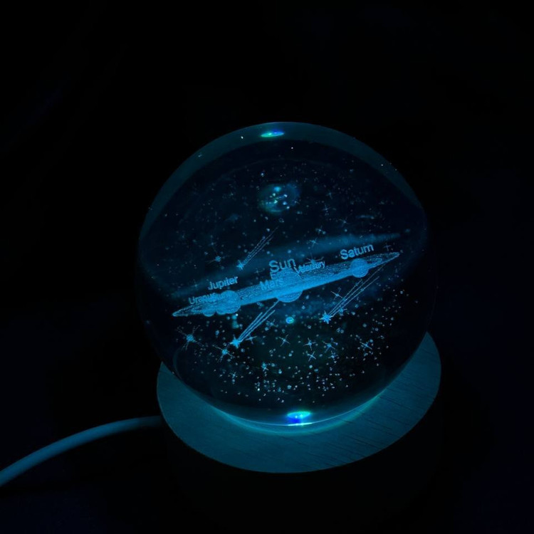 دکوری گوی کریستالی Led ال ای دی دار طرح فرشته تنوع طرح و رنگ کد sm (پس کرایه)