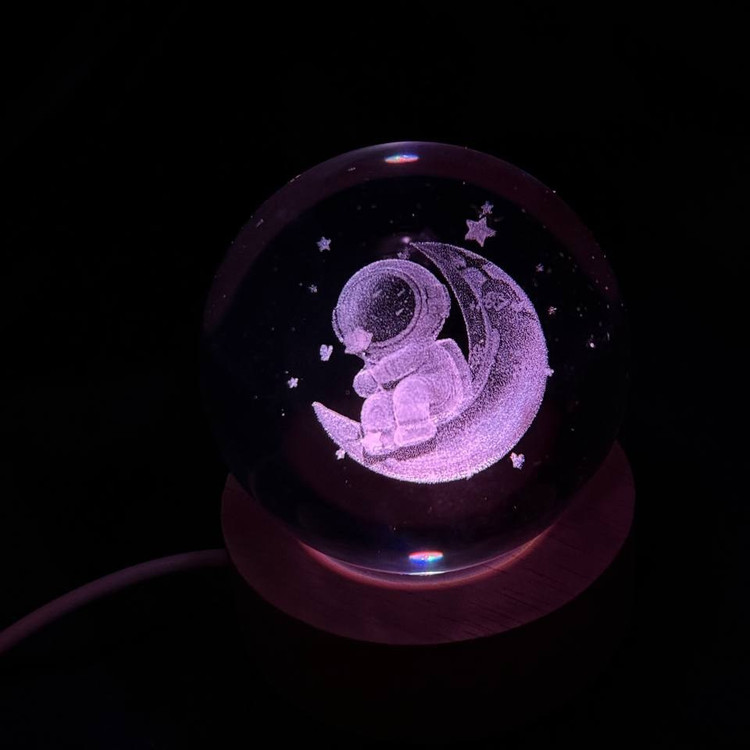 دکوری گوی کریستالی Led ال ای دی دار طرح فرشته تنوع طرح و رنگ کد sm (پس کرایه)