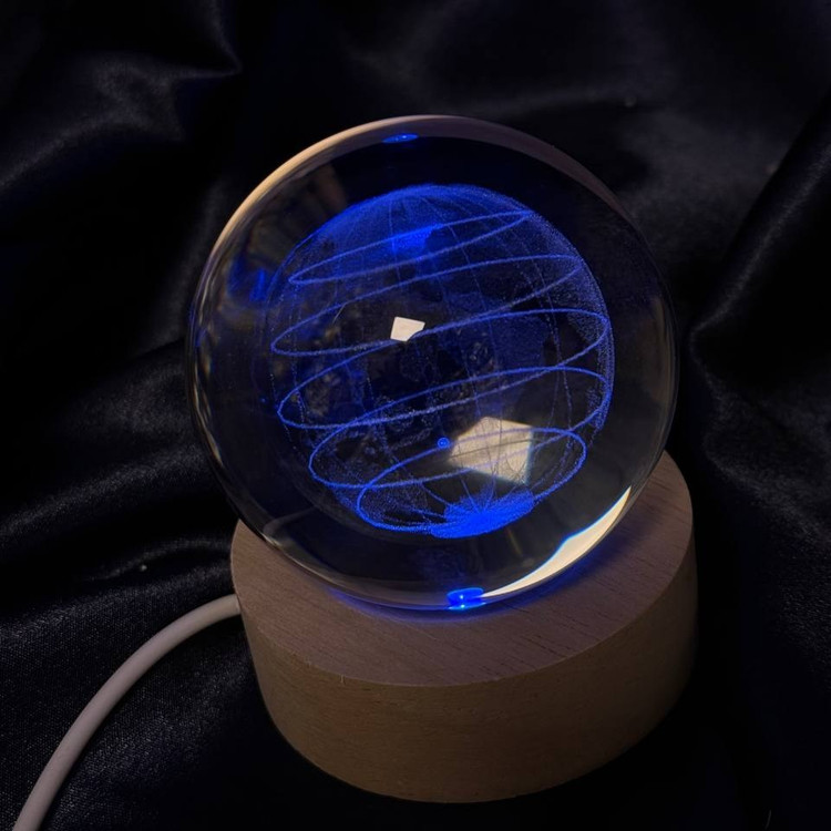 دکوری گوی کریستالی Led ال ای دی دار طرح دختر و پسر تنوع طرح و رنگ کد sm (پس کرایه)