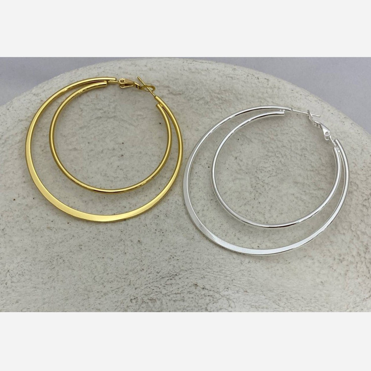گوشواره استیل زنانه طرح مینیمال دفرمه تنوع طرح رنگ ثابت کد tj (پس کرایه)