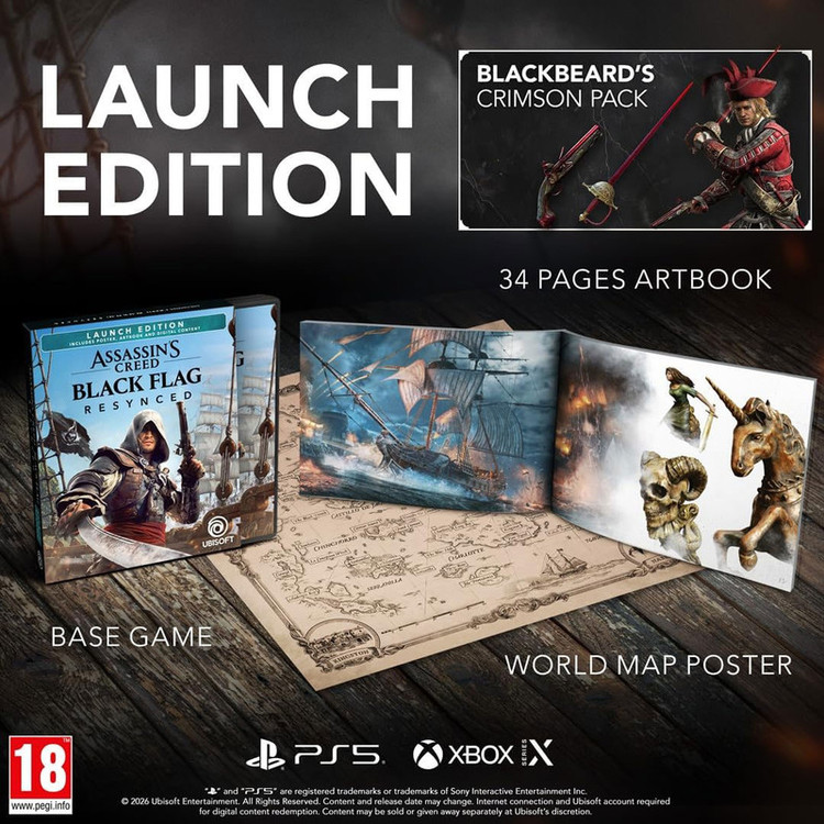 بازی Assassin’s Creed IV: Black Flag Resynced نسخه Launch مخصوص PS5