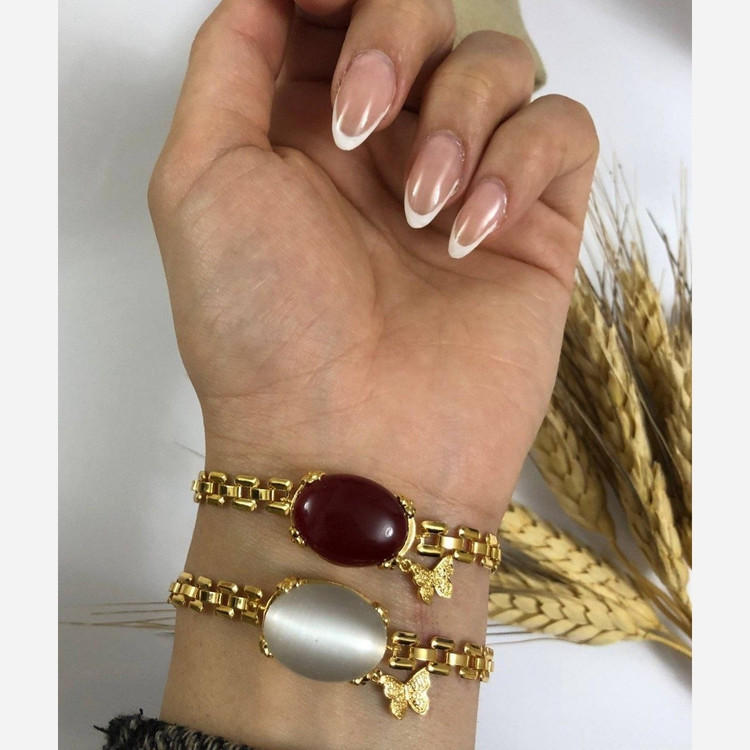 دستبند زنانه رنگ ثابت مارک خارجی