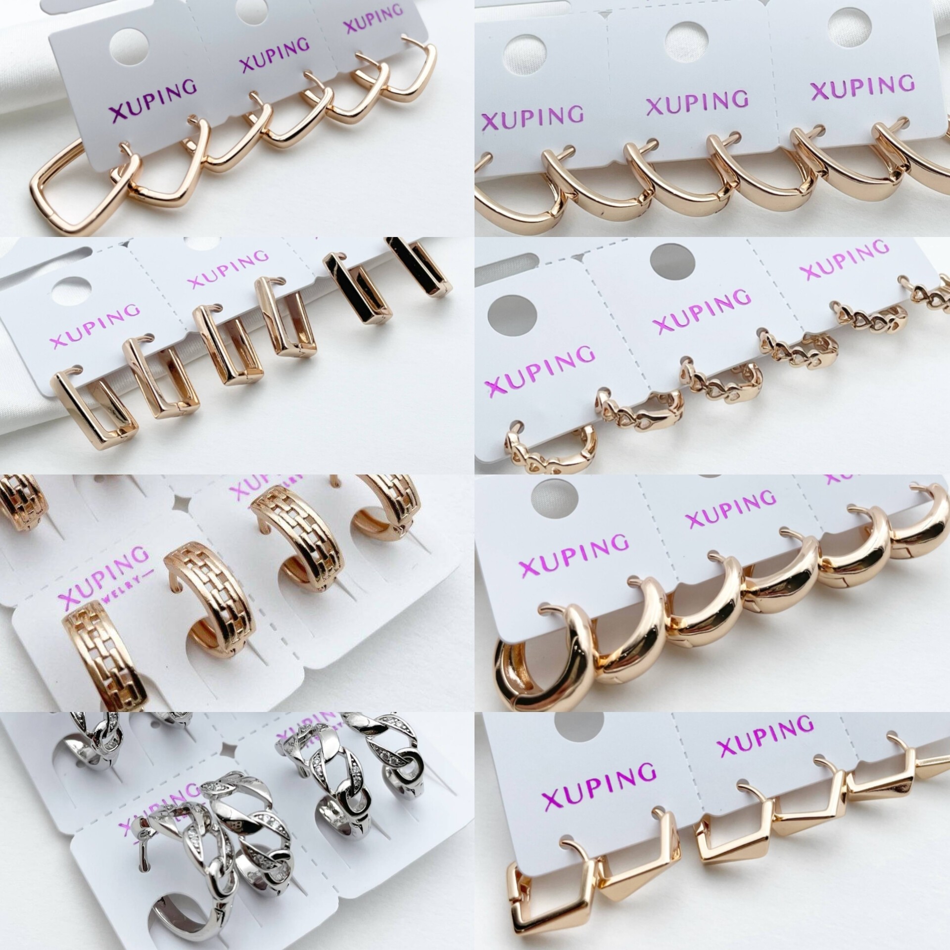 گوشواره ژوپینگ رنگ ثابت ضد حساسیت جدید