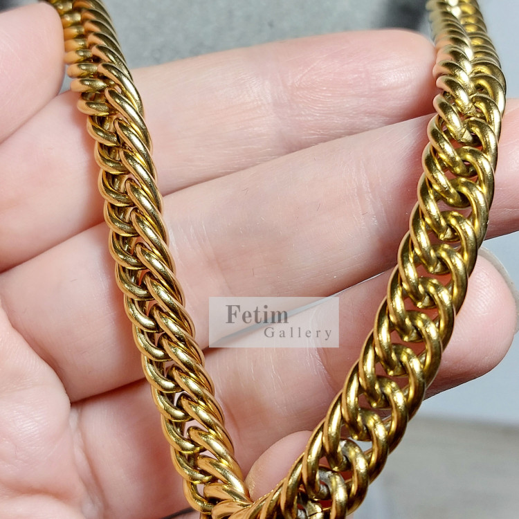 گردنبند کارتیر استیل مردانه 60 سانت 8 میل