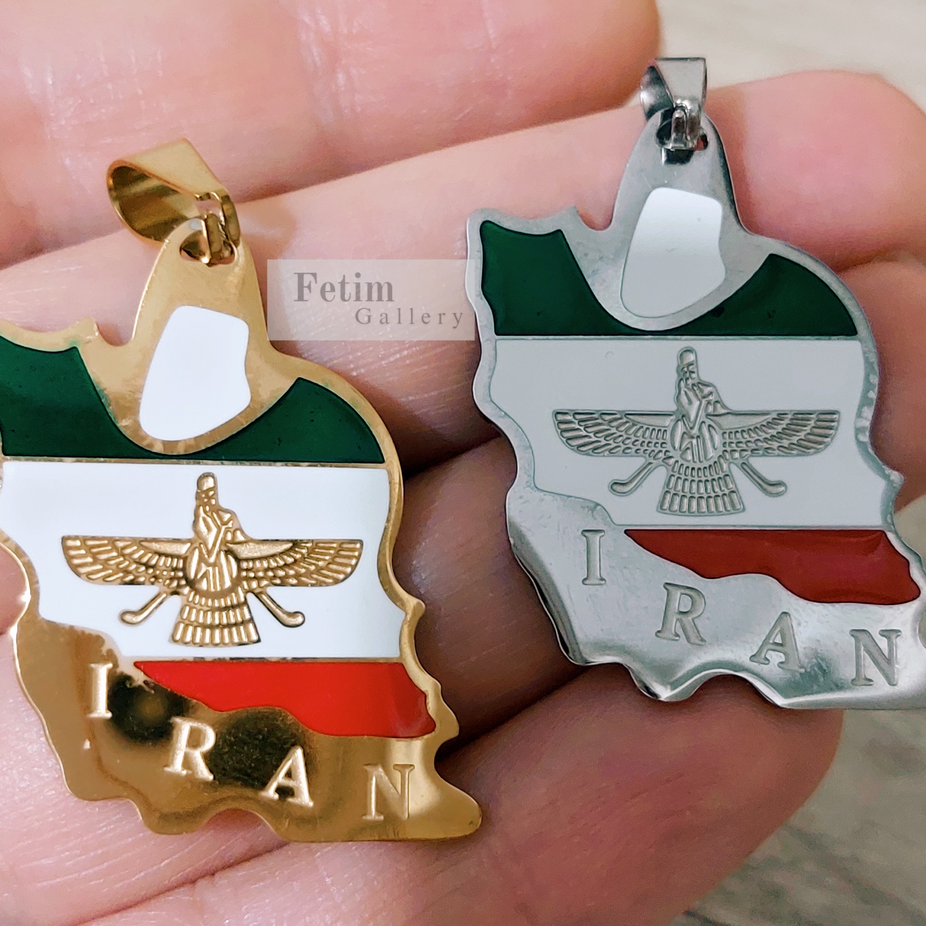 گردنبند ایران فروهراستیل رنگ ثابت ضد زنگ