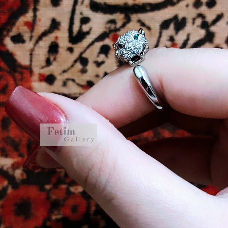 انگشتر جواهری پنتر پر نگین