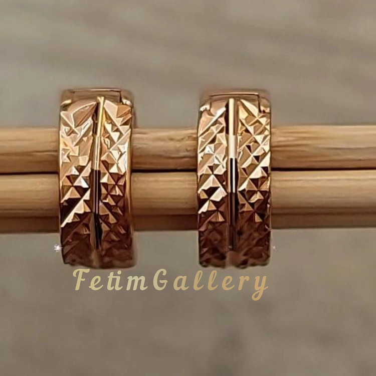 گوشواره حلقه ایی ژوپینگ کپی طلا