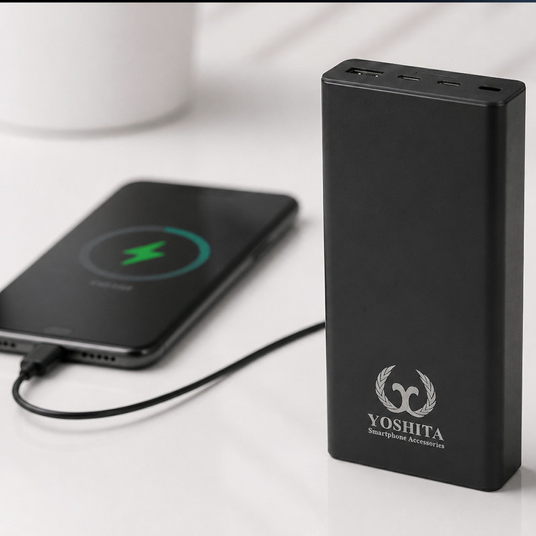 پاوربانک 30 وات یوشیتا مدل YP-001 ظرفیت 20000 میلیآمپرساعت به همراه یک عدد کابل USB-A به USB-C