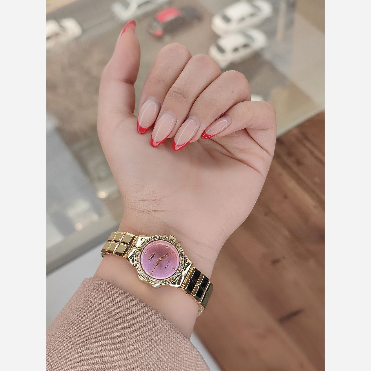 ساعت دخترانه و زنانه مارک nice در چهار رنگ صفحه