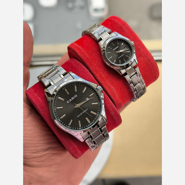 ساعت ست زنانه و مردانه مارک CASIO ضد آب موتور ژاپن