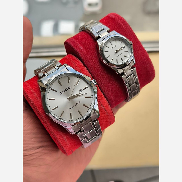 ساعت ست زنانه و مردانه مارک CASIO ضد آب موتور ژاپن