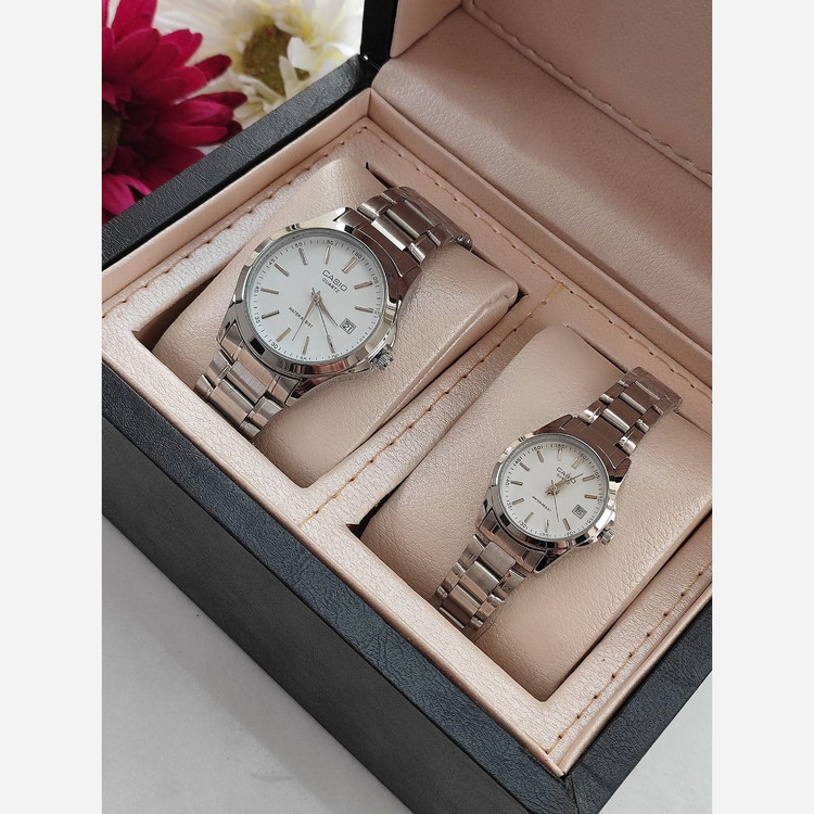 ساعت ست زنانه و مردانه مارک CASIO ضد آب موتور ژاپن