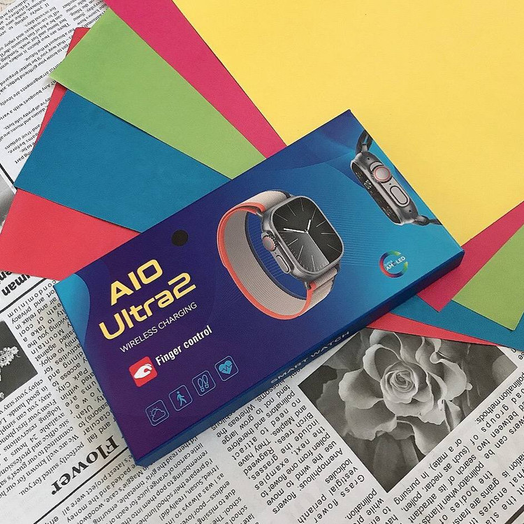 اسمارت واچ مدل ALO ULTRA 2 طوسی و مشکی