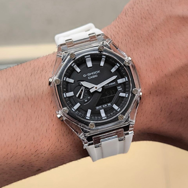 ساعت پسرانه و دخترانه اسپرت دو زمانه ضدآب پمپی با کیفیت مارکGSHOCK جیشاک در رنگ بندی مختلف