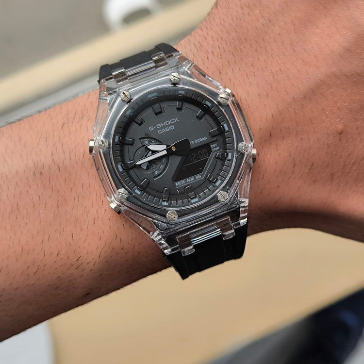 ساعت پسرانه و دخترانه اسپرت دو زمانه ضدآب پمپی با کیفیت مارکGSHOCK جیشاک در رنگ بندی مختلف